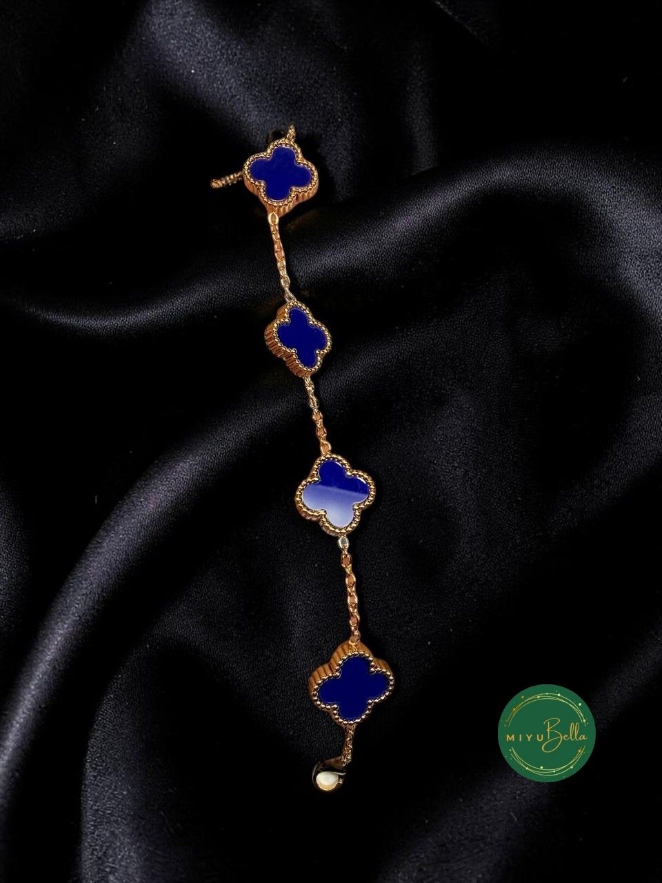 Aster - Midnight Clover Bracelet