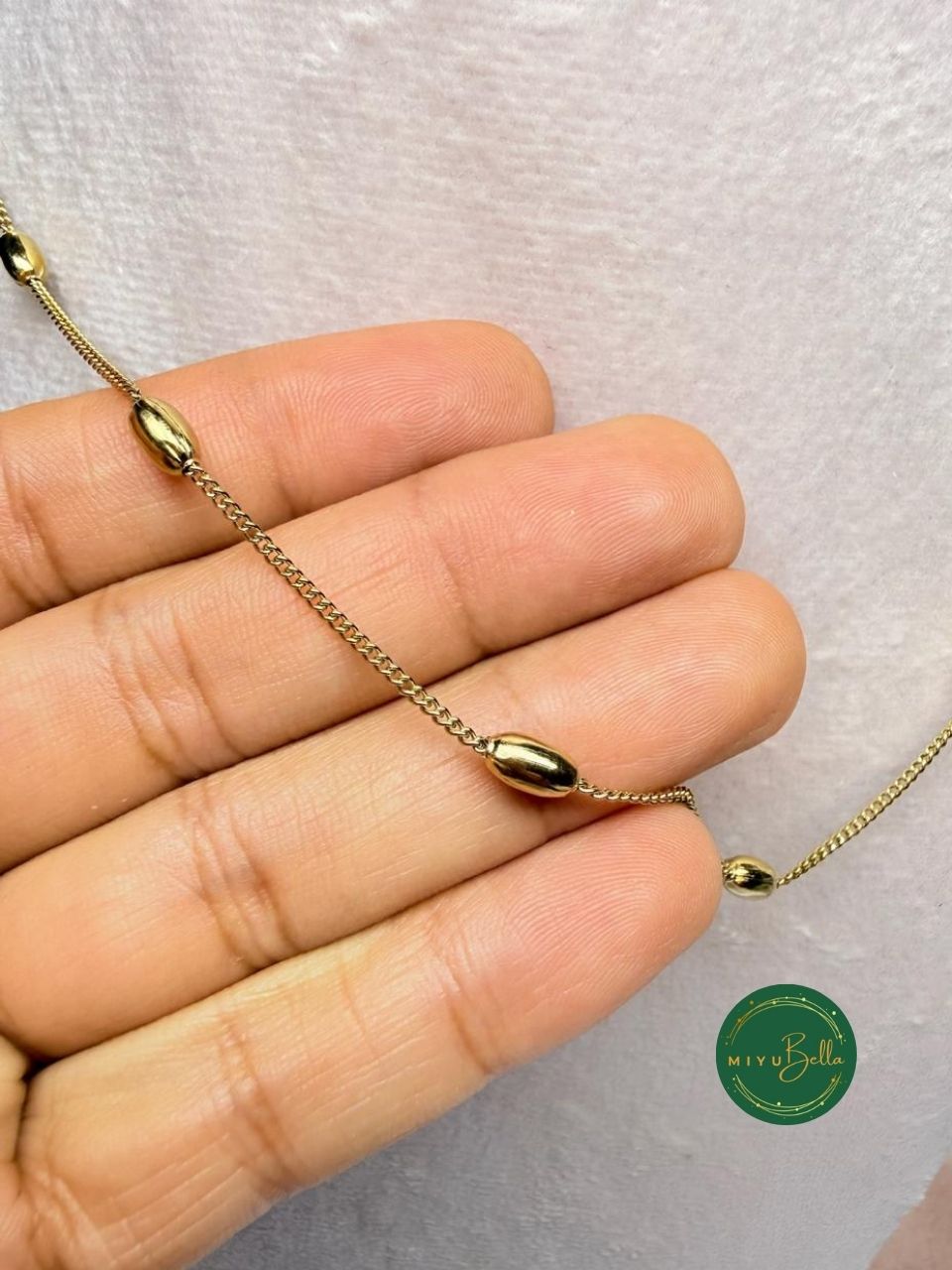 Aster - Golden Beaded Chain