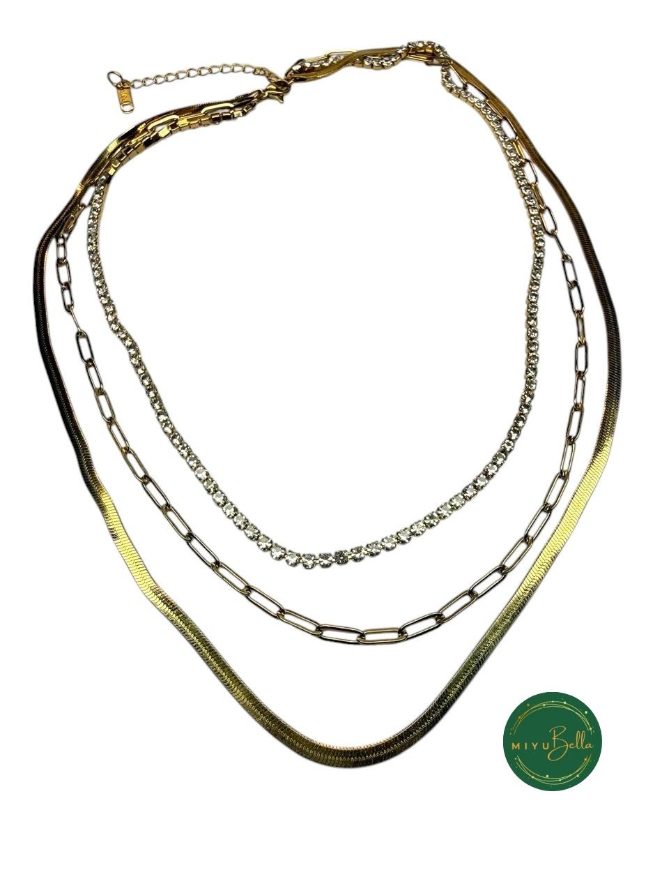 Aster - Triple Layer Statement Necklace