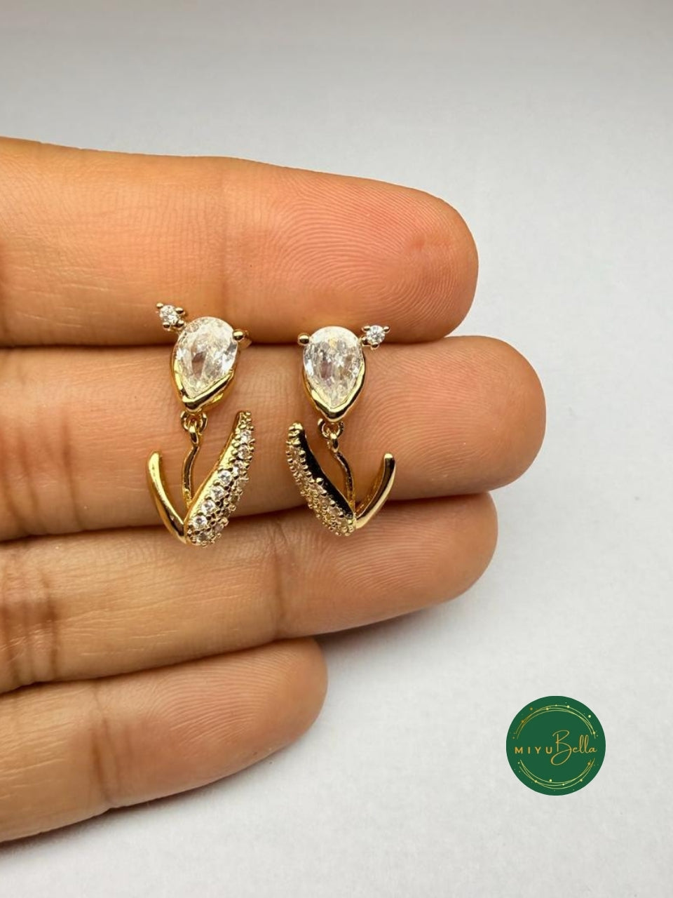Elara - Tulip Drop Earrings