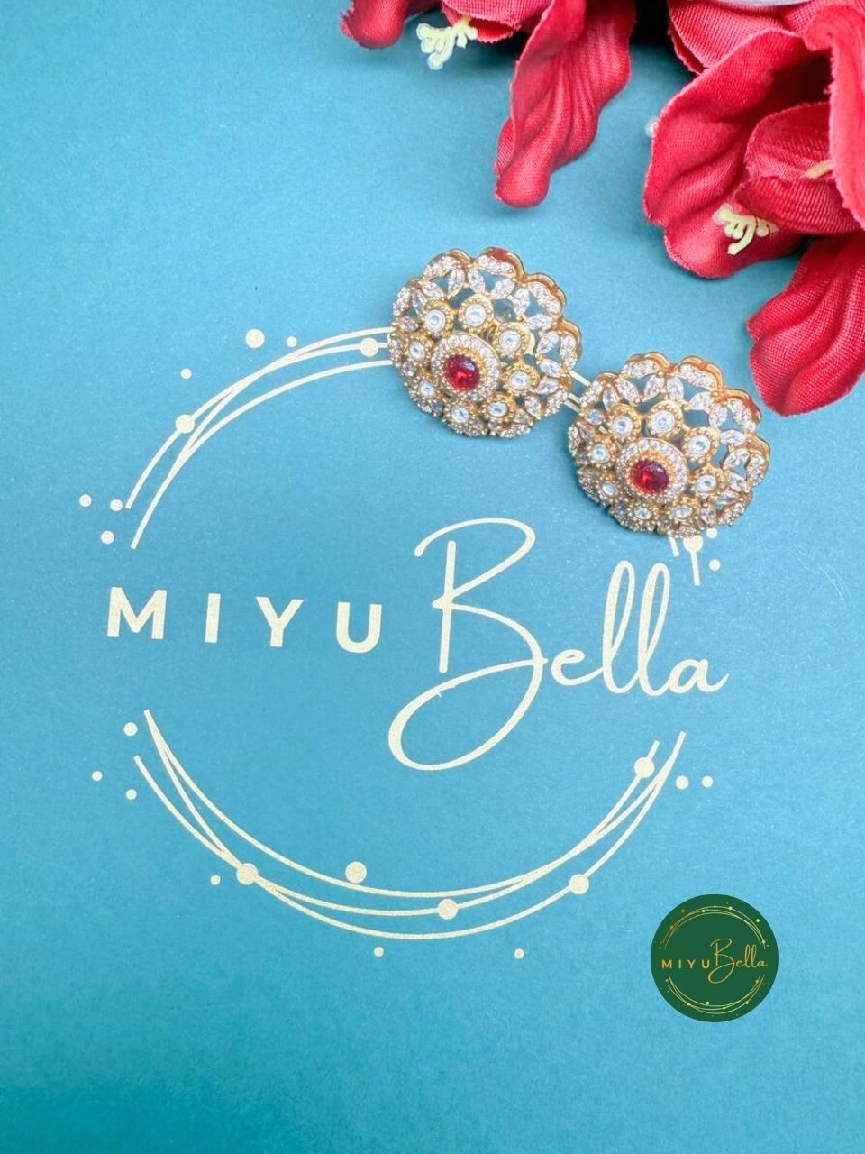 Jaanvi – Pachi Kundan, Moissanite Polki and Cubic Zirconia Necklace Set