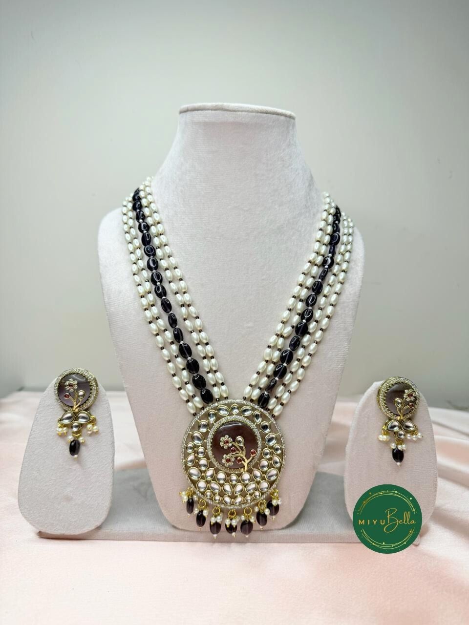 Rukmini – Pearl & Kundan Multi-Strand Heritage Necklace Set