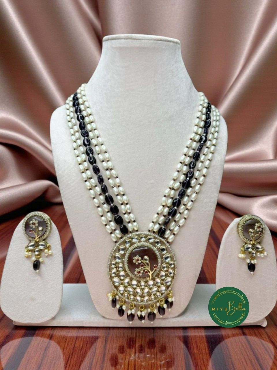 Rukmini – Pearl & Kundan Multi-Strand Heritage Necklace Set