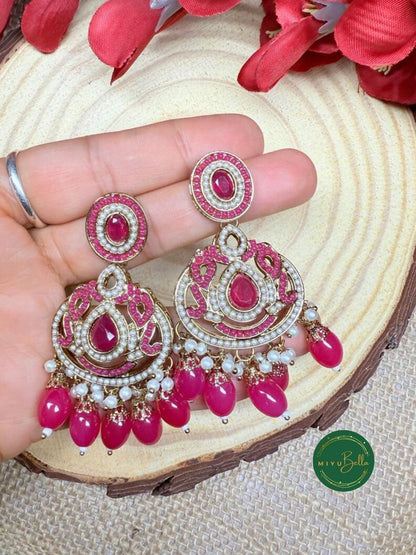 Apsara – Antique Gold American Diamond Jadau Victorian Set