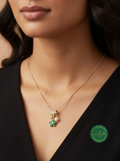 Aster - Flower Charm Pendant Necklace