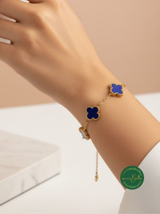 Aster - Midnight Clover Bracelet