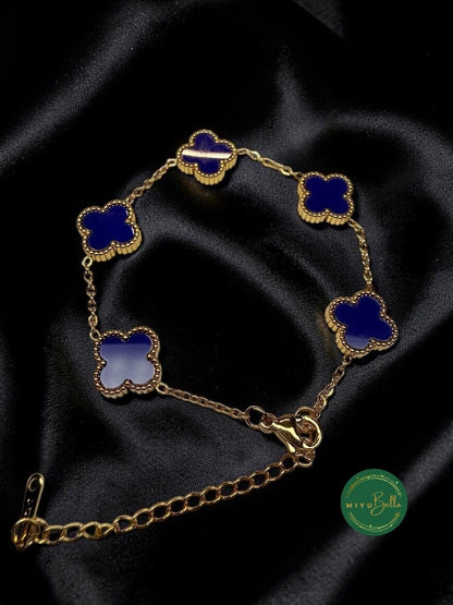 Aster - Midnight Clover Bracelet