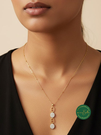 Aster - Oval Link Pendant