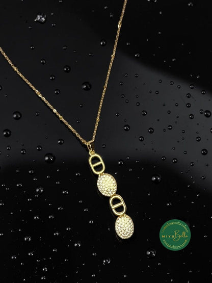 Aster - Oval Link Pendant