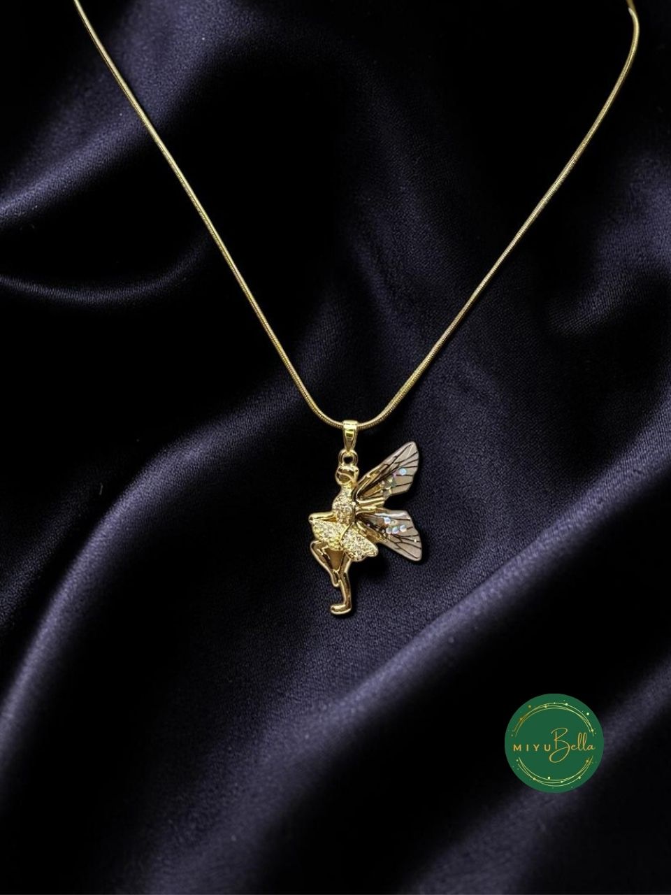 Aster - Fairy Silhouette Pendant Necklace