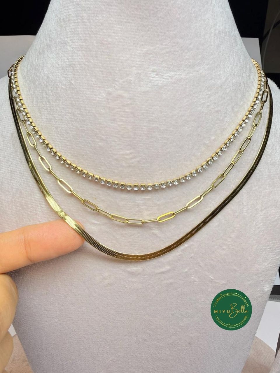 Aster - Triple Layer Statement Necklace