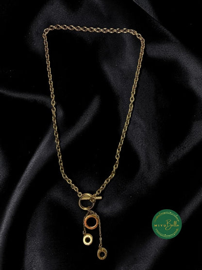 Aurelia - Black Charm Necklace