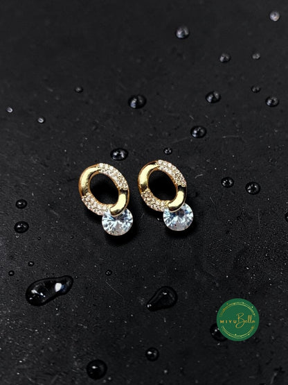 Elara - Drop Stud Earrings