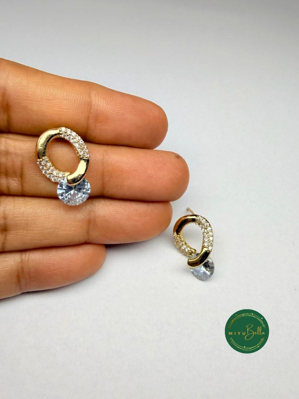 Elara - Drop Stud Earrings