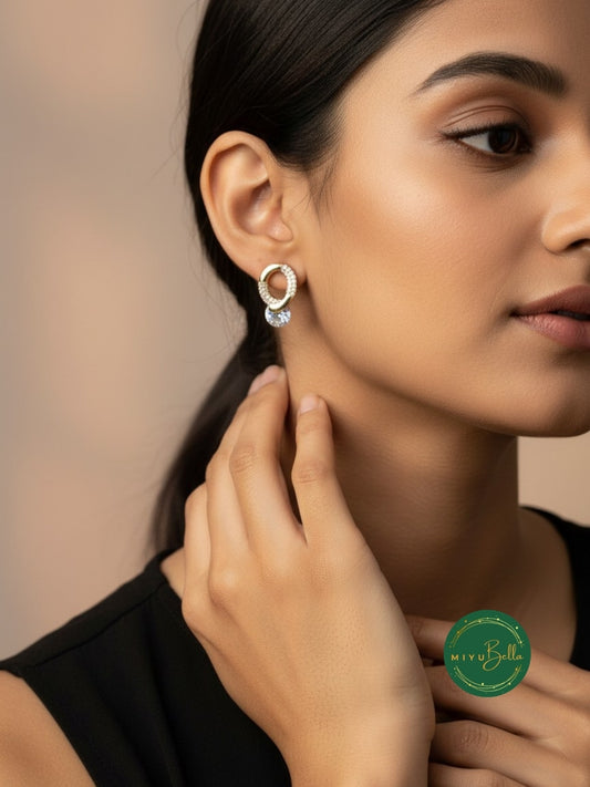 Elara - Drop Stud Earrings