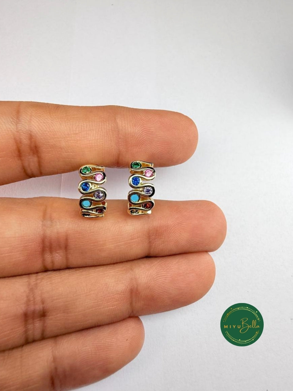 Elara - Wave Hoop Earrings