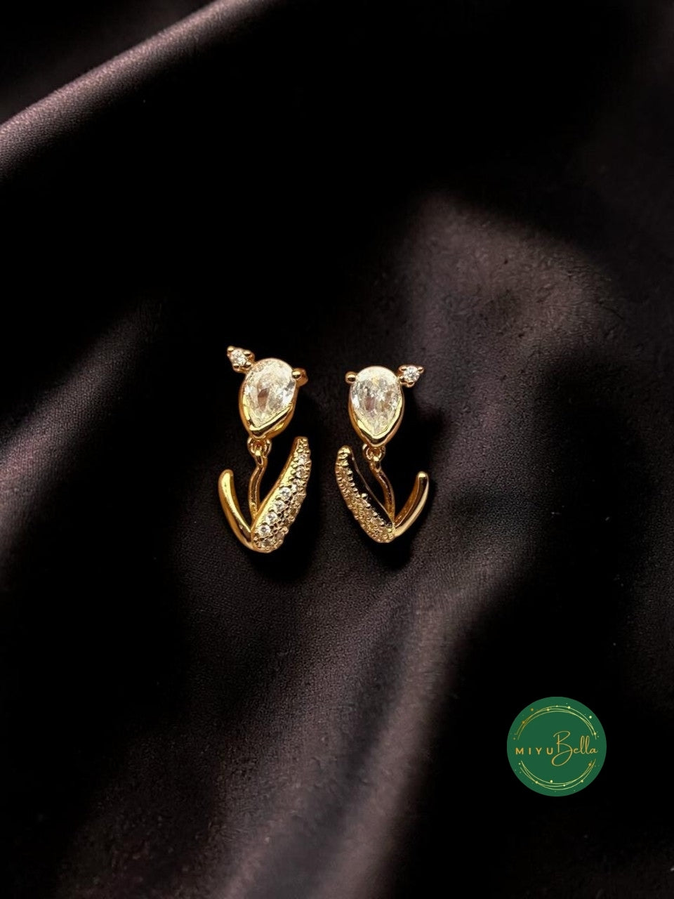 Elara - Tulip Drop Earrings