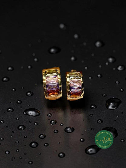Elara - Mosaic Hoop Earrings