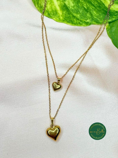 Kiara – Golden Heart Layered Necklace