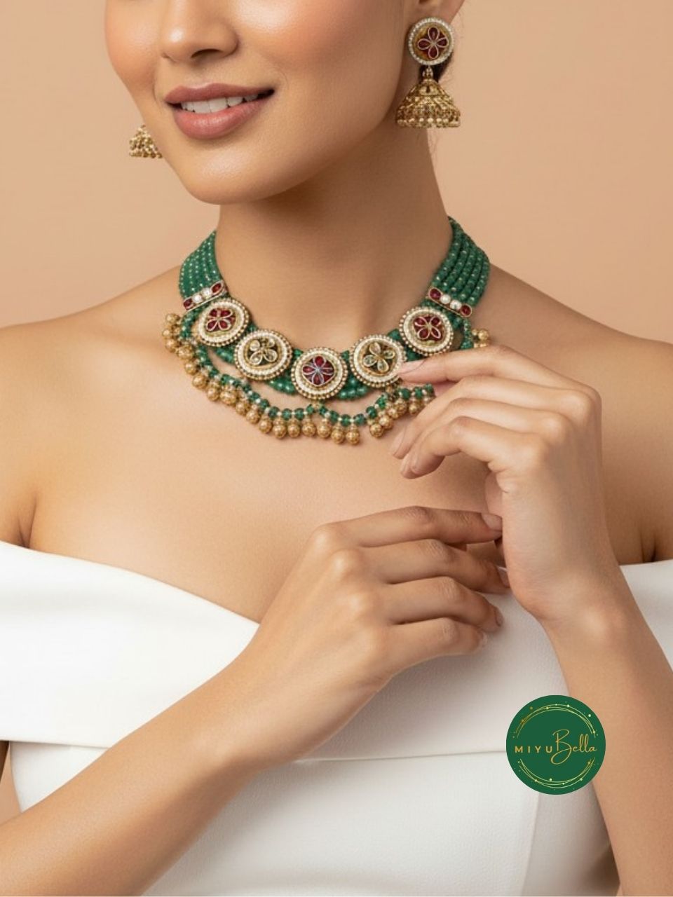 Meera - Kundan, Kemp and Pearl Choker