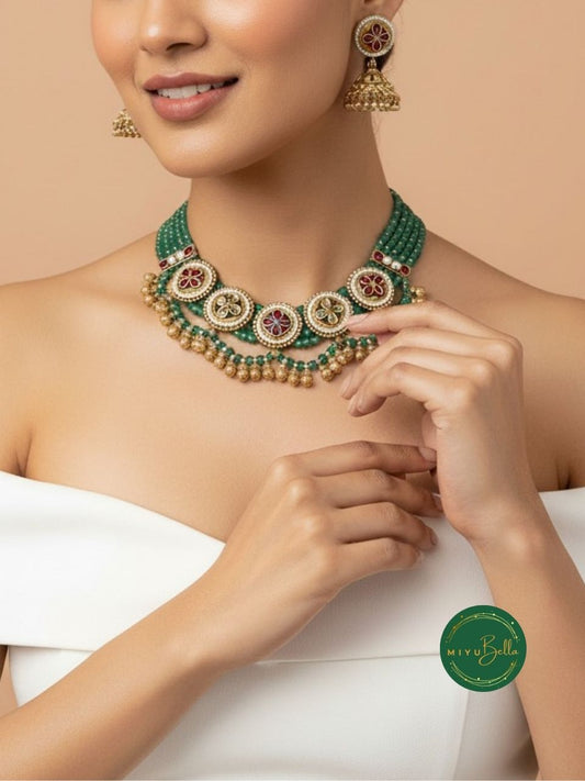 Meera - Kundan, Kemp and Pearl Choker