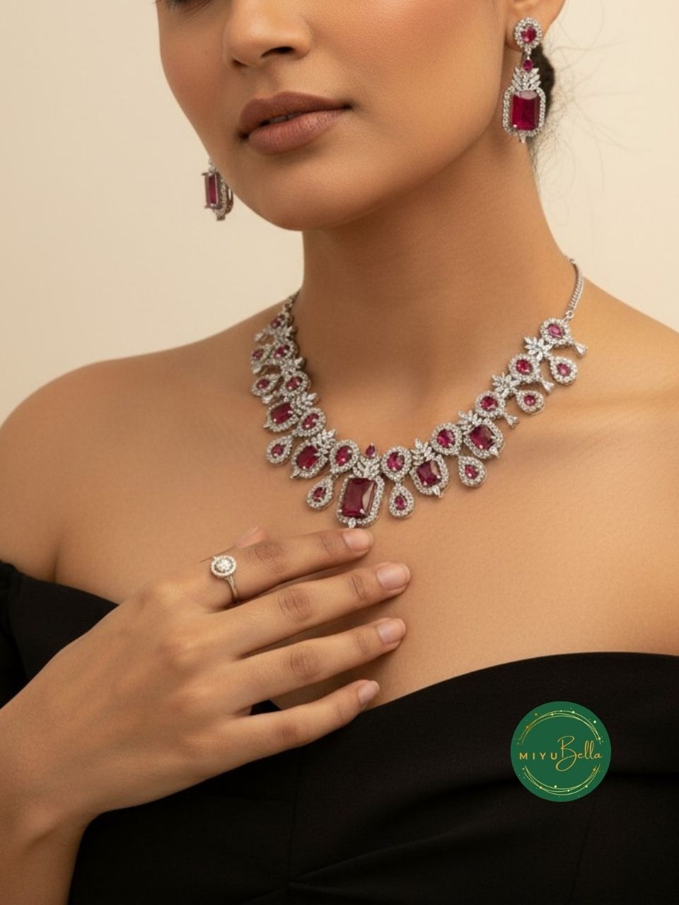 Mia: American Diamond Victorian Set