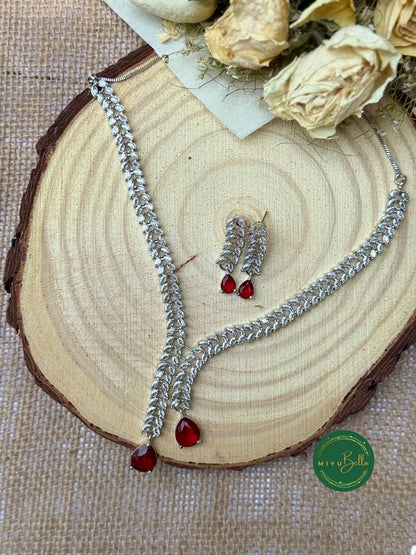 Mia – Victorian Design American Diamond Necklace