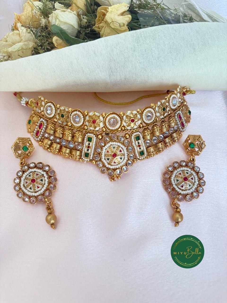 Padmini – Temple Jewellery with Kemp and Meenakari Work