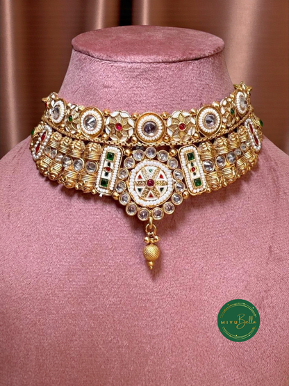 Padmini – Temple Jewellery with Kemp and Meenakari Work