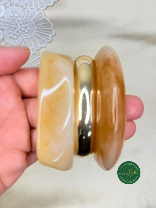 Statement Resin Alloy Stack Bangles