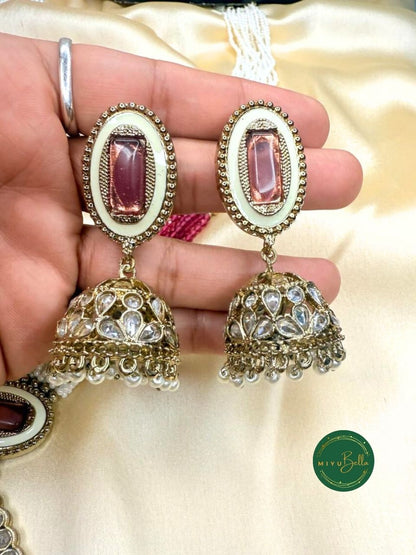 Rukmini – Kundan and Reverse AD Necklace Set