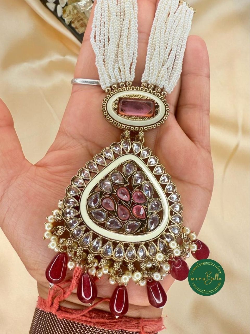 Rukmini – Kundan and Reverse AD Necklace Set