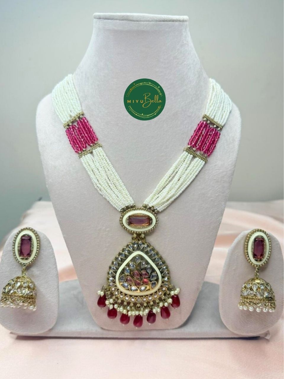 Rukmini – Kundan and Reverse AD Necklace Set