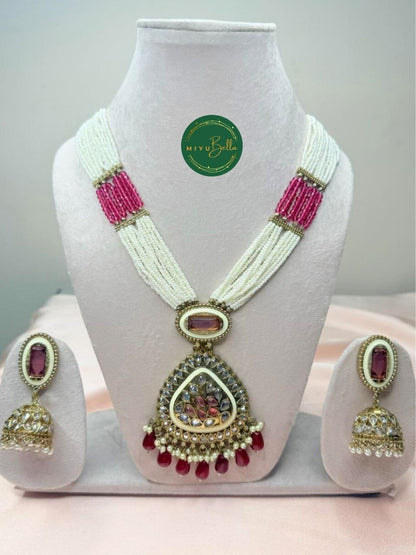 Rukmini – Kundan and Reverse AD Necklace Set