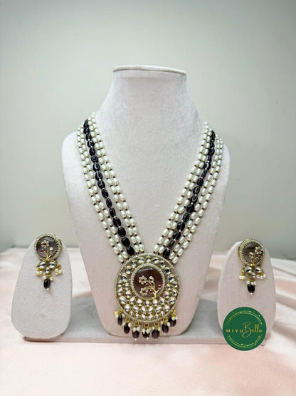 Rukmini – Pearl & Kundan Multi-Strand Heritage Necklace Set