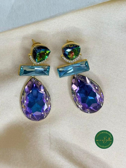 Señorita – Austrian Crystal Lilac Drop Earrings