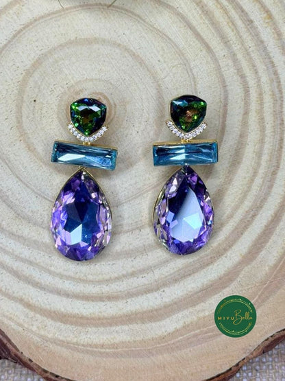 Señorita – Austrian Crystal Lilac Drop Earrings