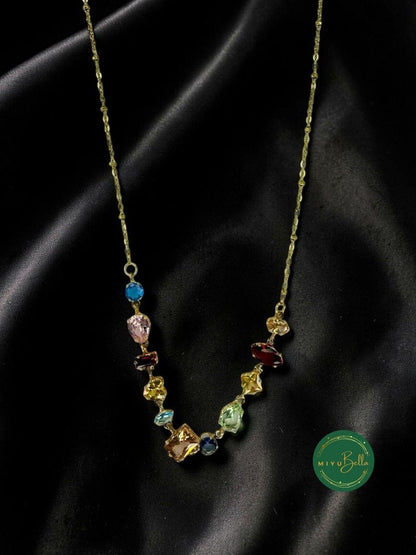 Serena - Rainbow Crystal Necklace