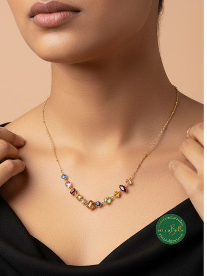 Serena - Rainbow Crystal Necklace