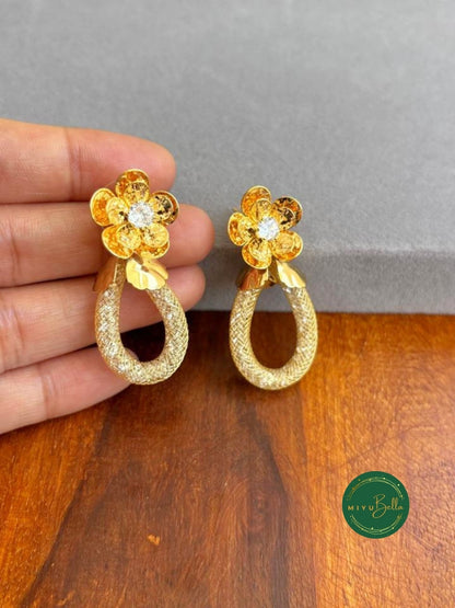 Aurelia – Floral Statement Drop Earrings
