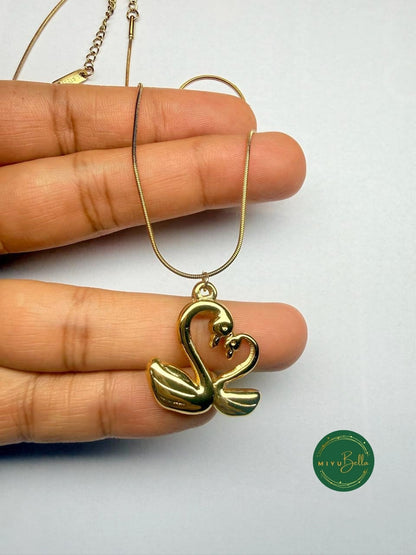 Aurelia - Swan Pendant Necklace