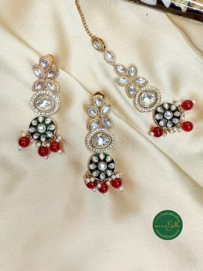 Vaidahi – Kundan, Polki and Meenakari Jewellery Set